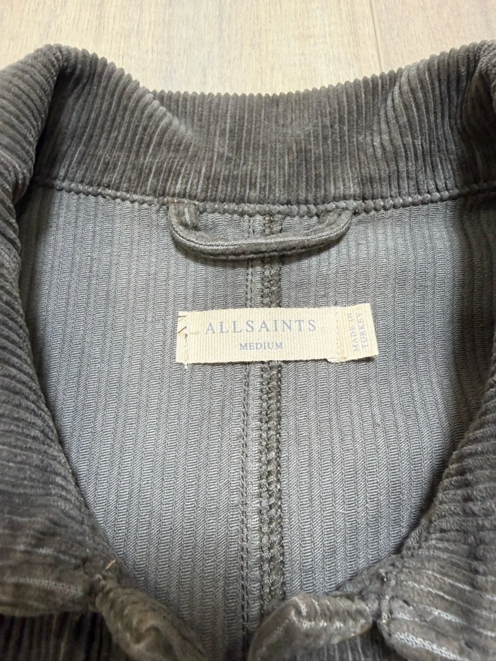 All Saints Men's Corduroy Shirt Jacket - Olive Gray